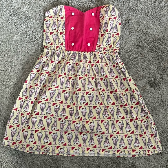 Y2K Reba for Topshop Milkshake Babydoll Top 4 - Picture 1 of 7